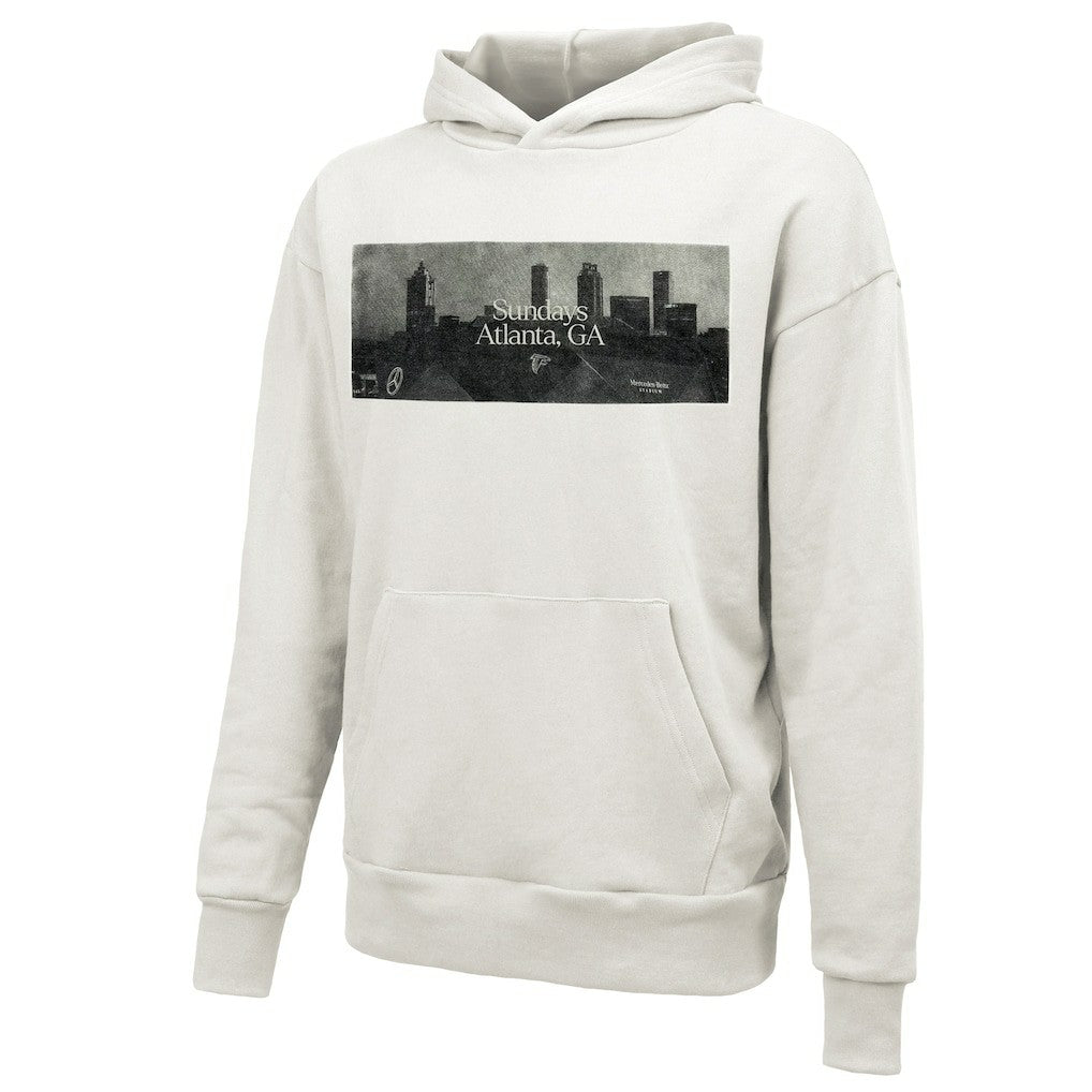 Atlanta Falcons Majestic Threads Unisex Sundays Skyline Pullover Hoodie White