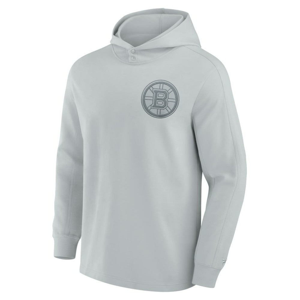 Boston Bruins Fanatics Elements Lightweight Tri-Blend Fleece Hoodie - Gray - NHL 200363649