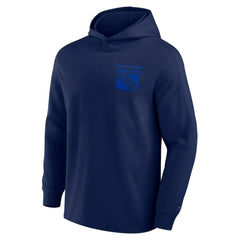 New York Rangers Fanatics Elements Lightweight Tri-Blend Fleece Hoodie - Navy - NHL 200363659