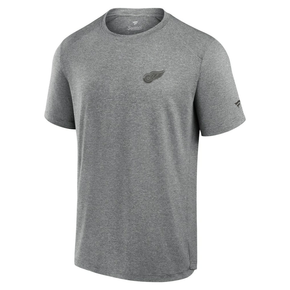 Detroit Red Wings Fanatics Front Office Tech T-Shirt - Black - NHL 200363787
