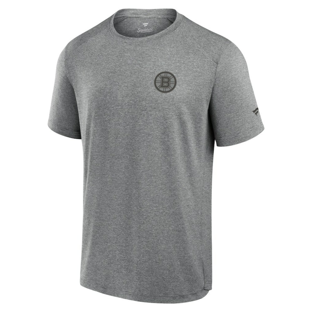 Boston Bruins Fanatics Front Office Tech T-Shirt - Black - NHL 200363790