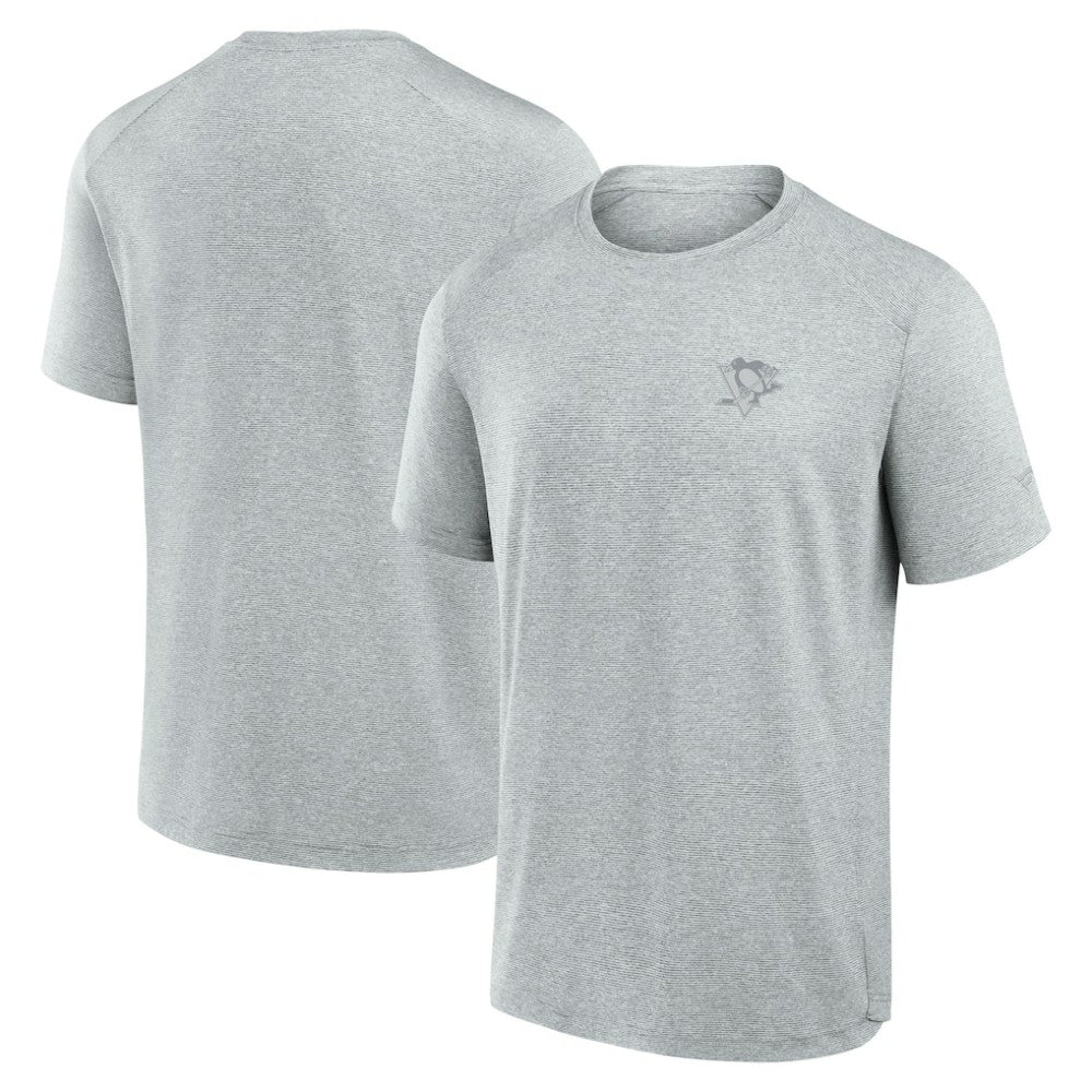 Pittsburgh Penguins Fanatics Front Office Tech T-Shirt - Gray - NHL 200363799