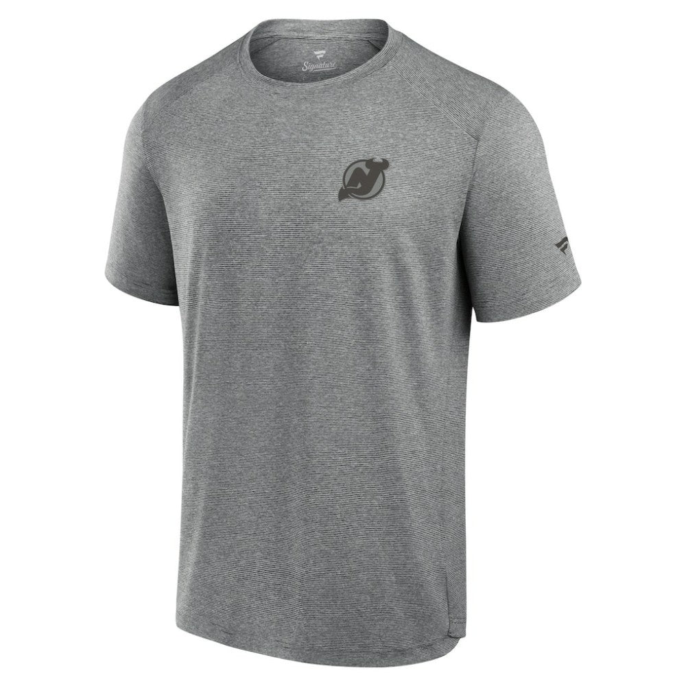New Jersey Devils Fanatics Front Office Tech T-Shirt - Black - NHL 200363805