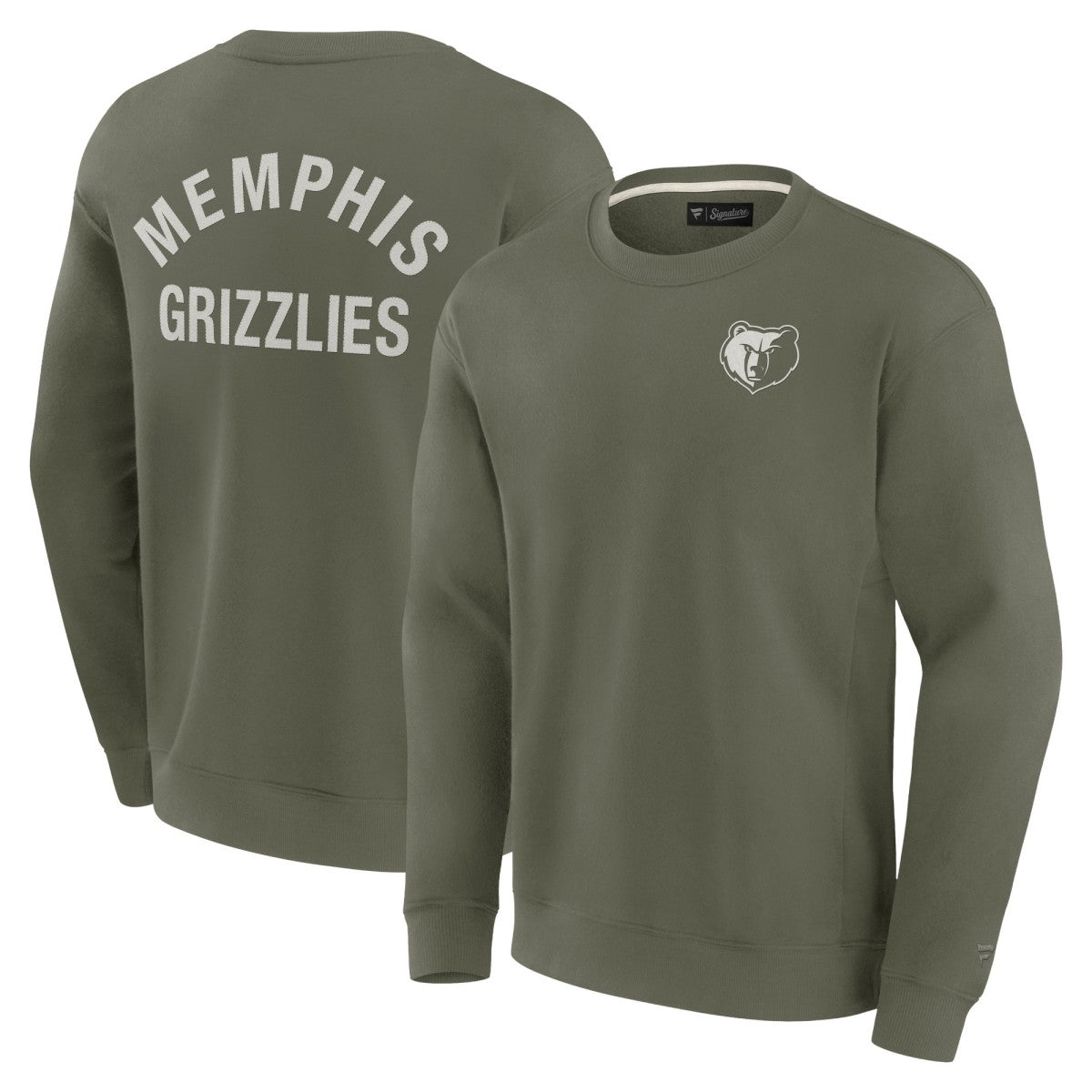 Memphis Grizzlies Unisex Elements Super Soft Fleece Pullover Sweatshirt Olive | Fanatics for sale