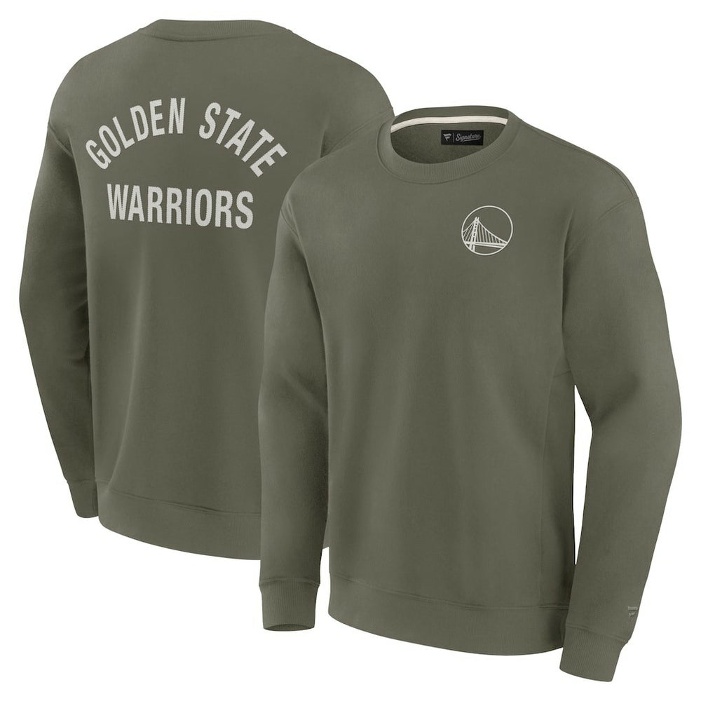 Golden State Warriors Unisex Elements Super Soft Fleece Pullover Sweatshirt for sale Olive | Fanatics Near Me