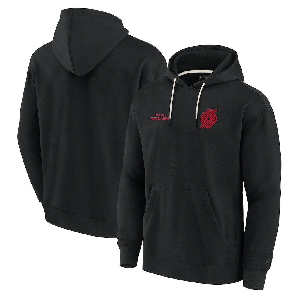 Portland Trail Blazers Unisex Elements Super Soft Fleece Pullover Hoodie for sale Black | Fanatics discount