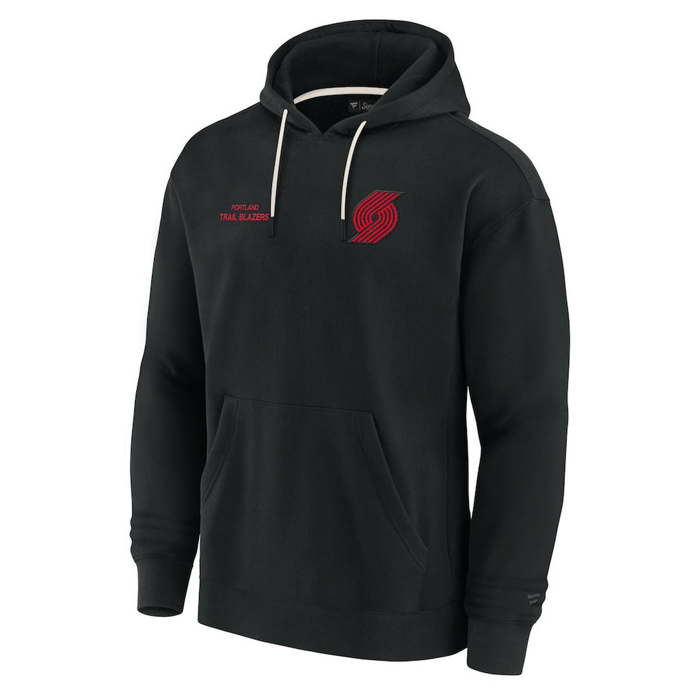 Portland Trail Blazers Unisex Elements Super Soft Fleece Pullover Hoodie for sale Black | Fanatics discount