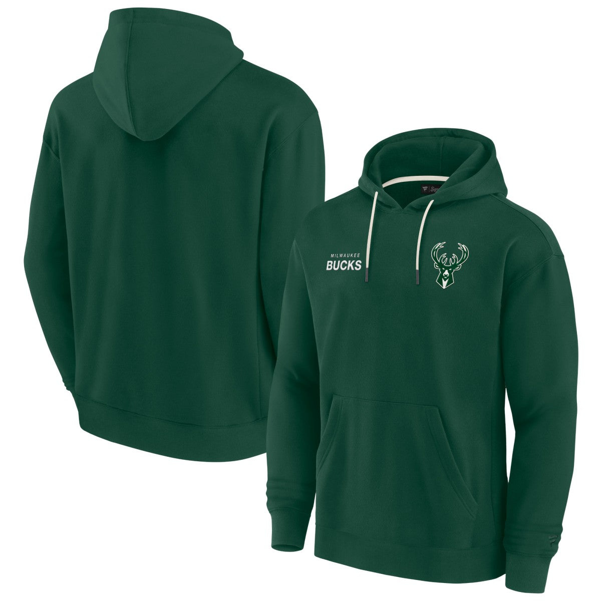 Milwaukee Bucks Unisex Elements Super Soft Fleece Pullover Hoodie Hunter Green | Fanatics US