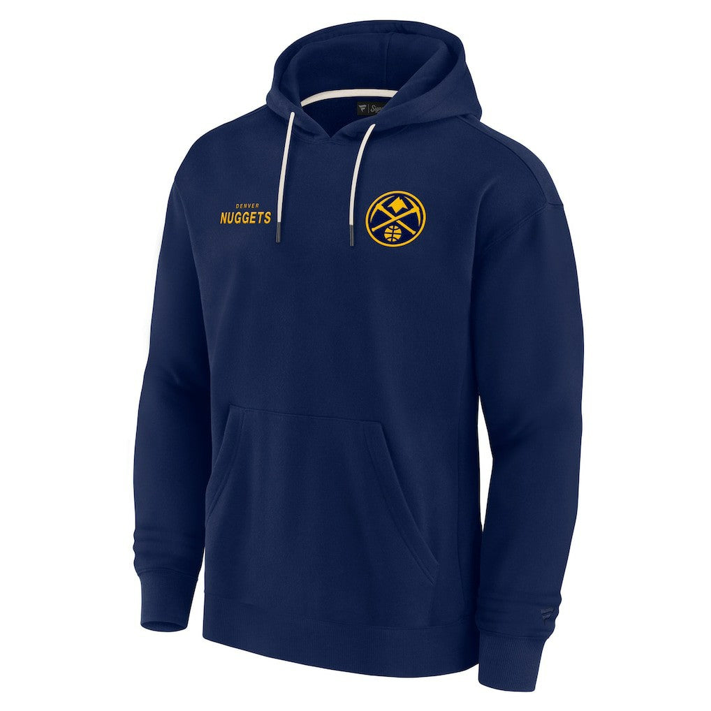 Denver Nuggets Unisex Elements Super Soft Fleece Pullover Hoodie for sale Navy | Fanatics Lifestyle