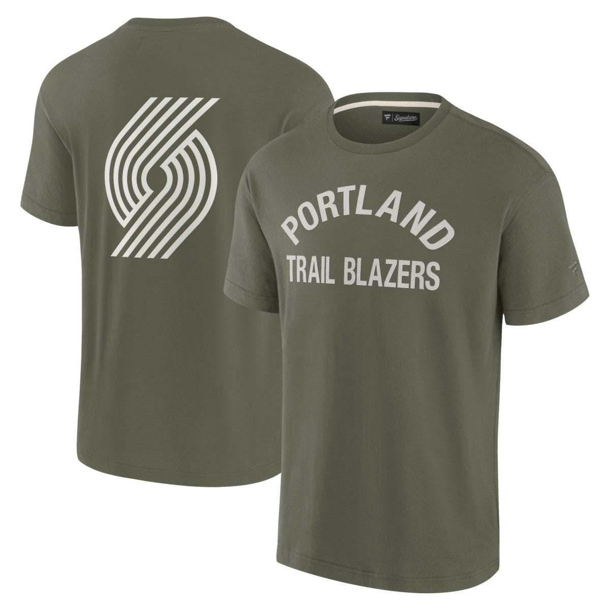 Portland Trail Blazers Unisex Elements Super Soft Short Sleeve T-Shirt Olive | Fanatics discount