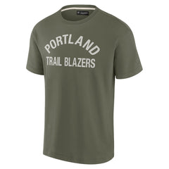 Portland Trail Blazers Unisex Elements Super Soft Short Sleeve T-Shirt Olive | Fanatics discount