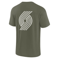 Portland Trail Blazers Unisex Elements Super Soft Short Sleeve T-Shirt Olive | Fanatics discount