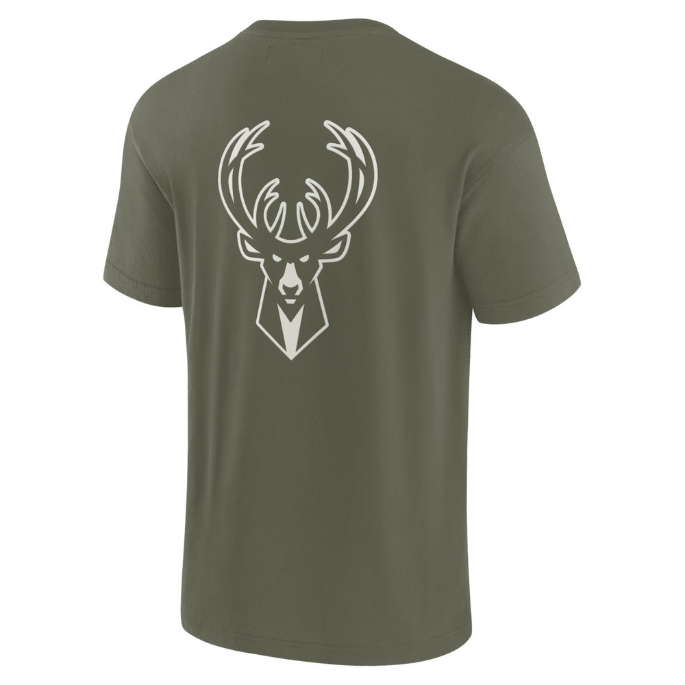 Milwaukee Bucks Unisex Elements Super Soft Short Sleeve T-Shirt Olive | Fanatics outlet