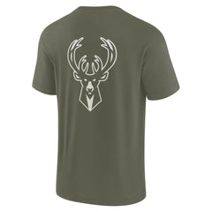 Milwaukee Bucks Unisex Elements Super Soft Short Sleeve T-Shirt Olive | Fanatics outlet