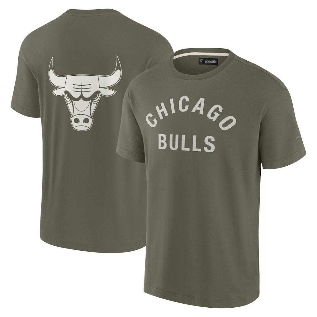 Chicago Bulls Unisex Elements Super Soft Short Sleeve T-Shirt for sale Olive | Fanatics US