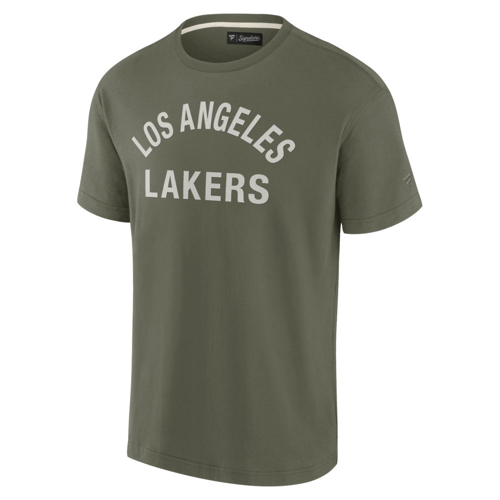Los Angeles Lakers Unisex Elements Super Soft Short Sleeve T-Shirt Olive | Fanatics discount