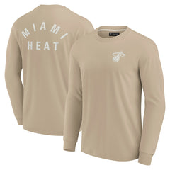 Miami Heat Unisex Elements Super Soft Long Sleeve T-Shirt Khaki | Fanatics for sale