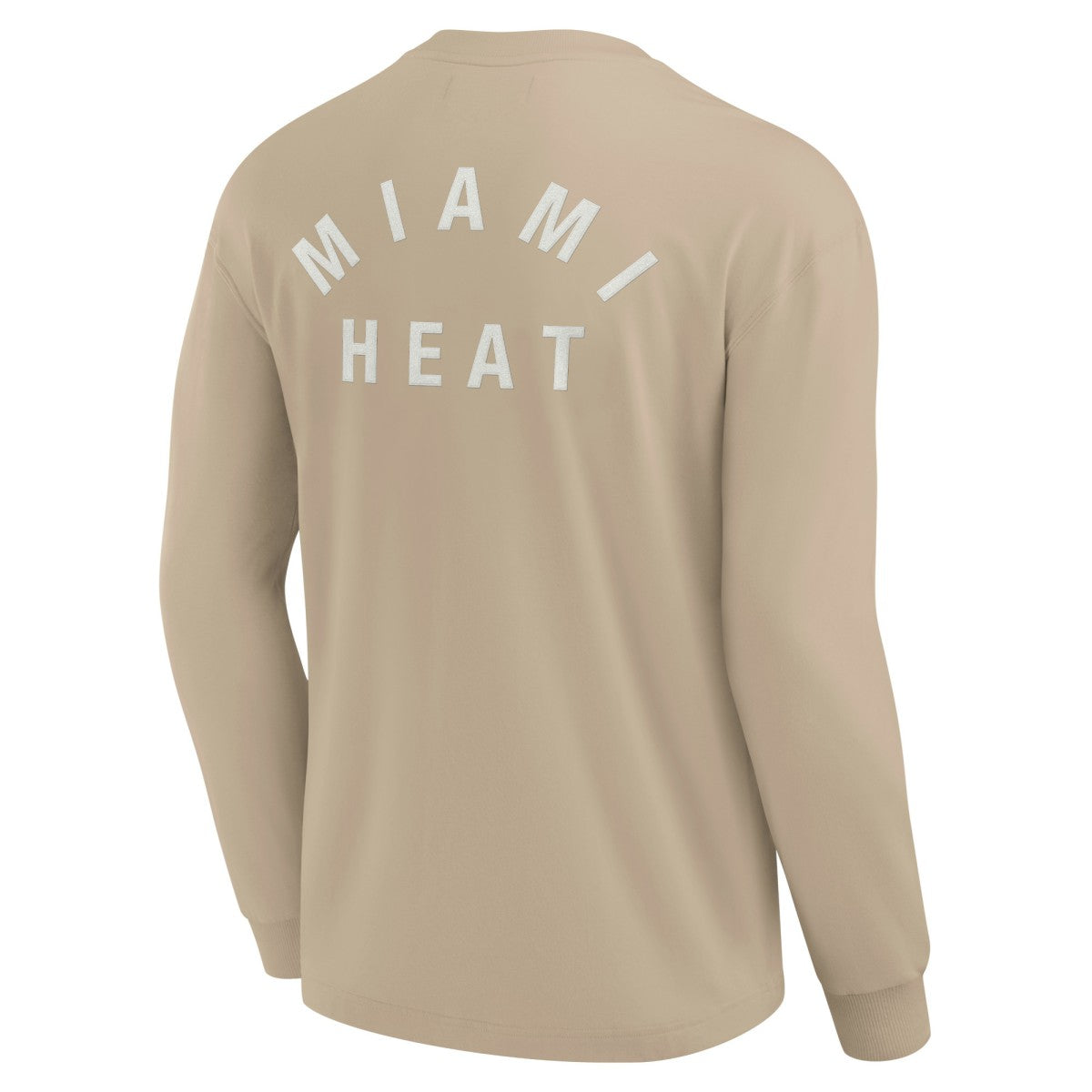 Miami Heat Unisex Elements Super Soft Long Sleeve T-Shirt Khaki | Fanatics for sale