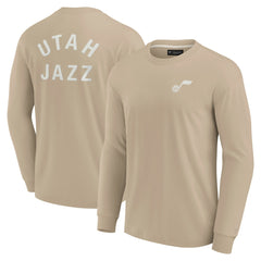 Utah Jazz Unisex Elements Super Soft Long Sleeve T-Shirt Khaki | Fanatics outlet