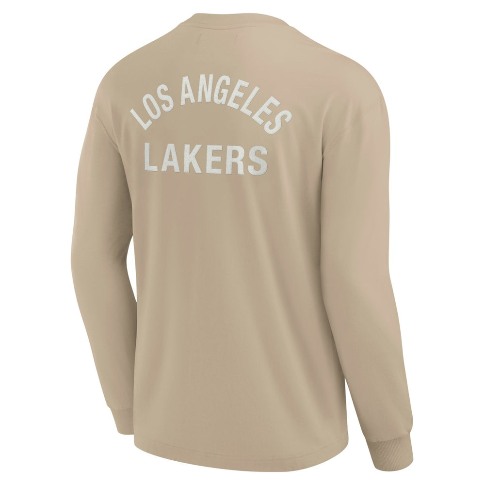 Los Angeles Lakers Unisex Elements Super Soft Long Sleeve T-Shirt Khaki | Fanatics Near Me