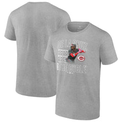 Elly De La Cruz Cincinnati Reds Cycle T-Shirt - Heather Gray - MLB Lifestyle
