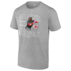 Elly De La Cruz Cincinnati Reds Cycle T-Shirt - Heather Gray - MLB Lifestyle