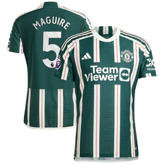 Harry Maguire Manchester United 2023/24 Away Player Jersey Green - Adidas