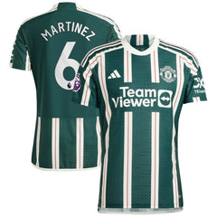 Lisandro Martínez Manchester United 2023/24 Away Player Jersey Green - Adidas Discount