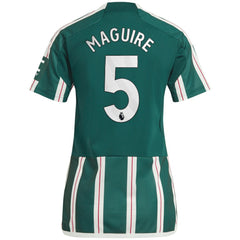 Harry Maguire Manchester United Women's 2023/24 Away Replica Player Jersey Green - Adidas