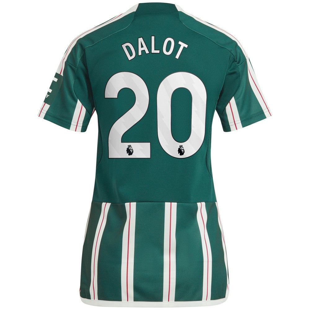 Diogo Dalot Manchester United Women's 2023/24 Away Replica Player Jersey Green - Adidas outlet