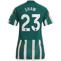 Luke Shaw Manchester United Women's 2023/24 Away Replica Player Jersey Green - Adidas for sale