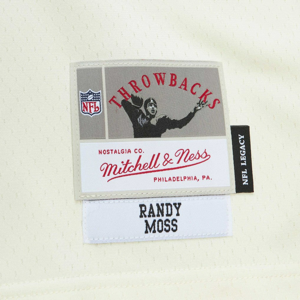 Mitchell & Ness Randy Moss Minnesota Vikings Chainstitch Legacy Jersey Cream