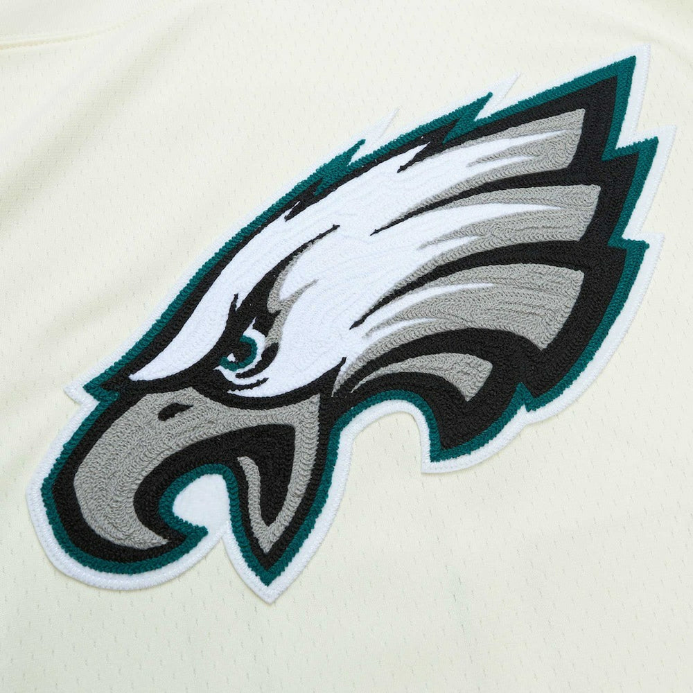 Mitchell & Ness Brian Dawkins Philadelphia Eagles Chainstitch Legacy Jersey Cream