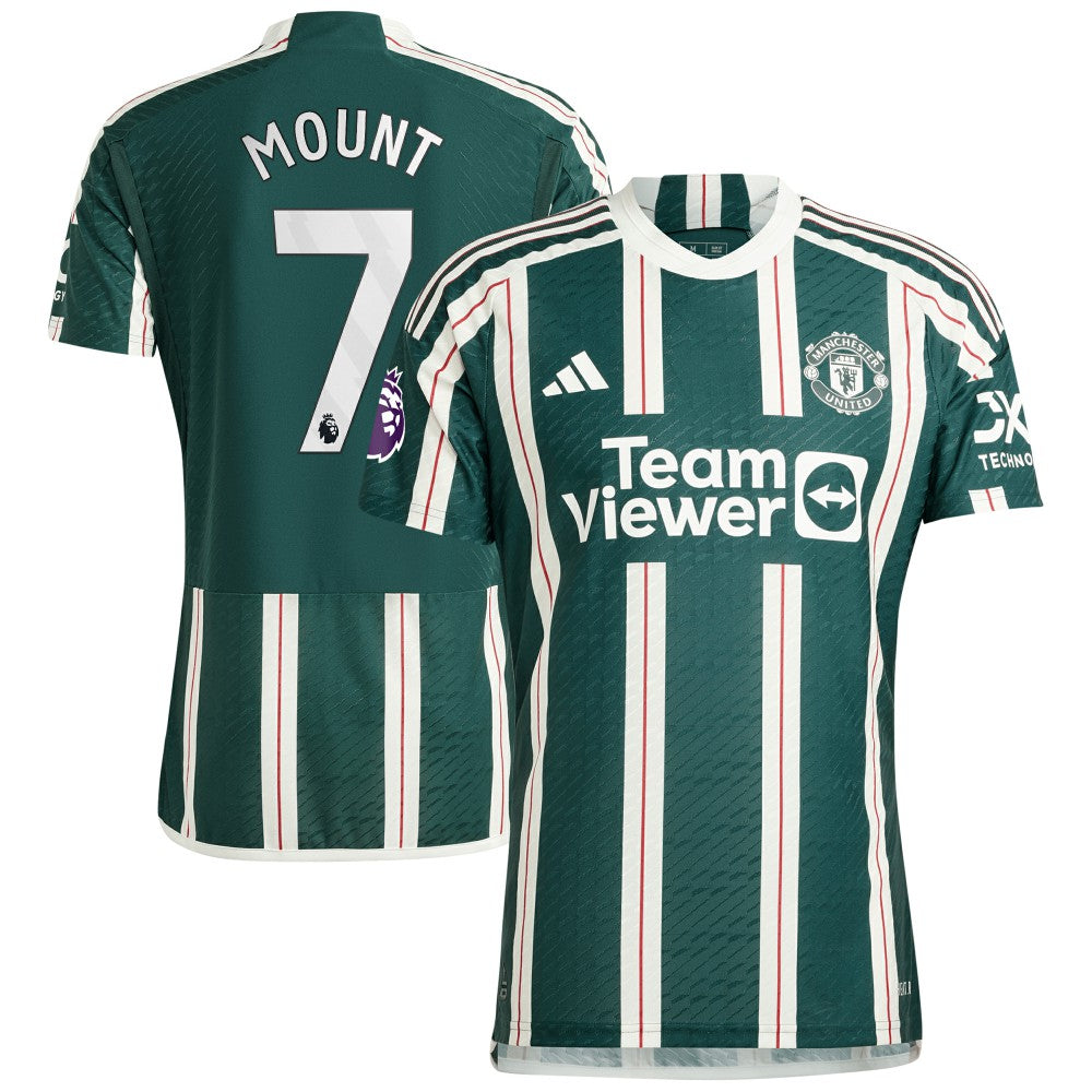 Mason Mount Manchester United 2023/24 Away Player Jersey Green - Adidas Discount