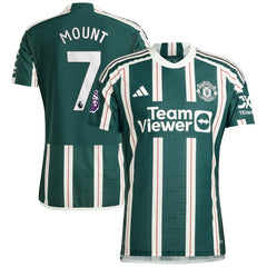 Mason Mount Manchester United 2023/24 Away Player Jersey Green - Adidas Discount