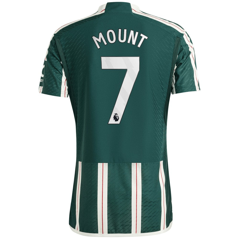 Mason Mount Manchester United 2023/24 Away Player Jersey Green - Adidas Discount