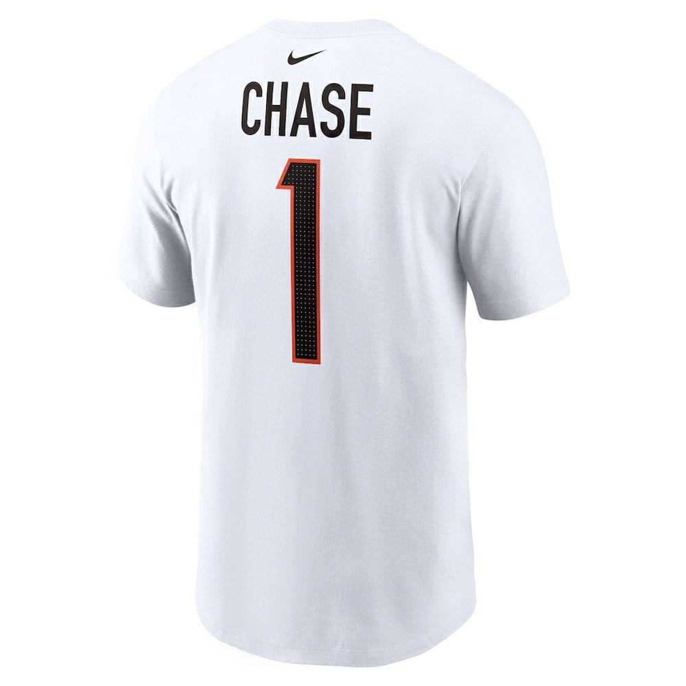 Nike Ja'Marr Chase Cincinnati Bengals Player Name & Number T-Shirt White