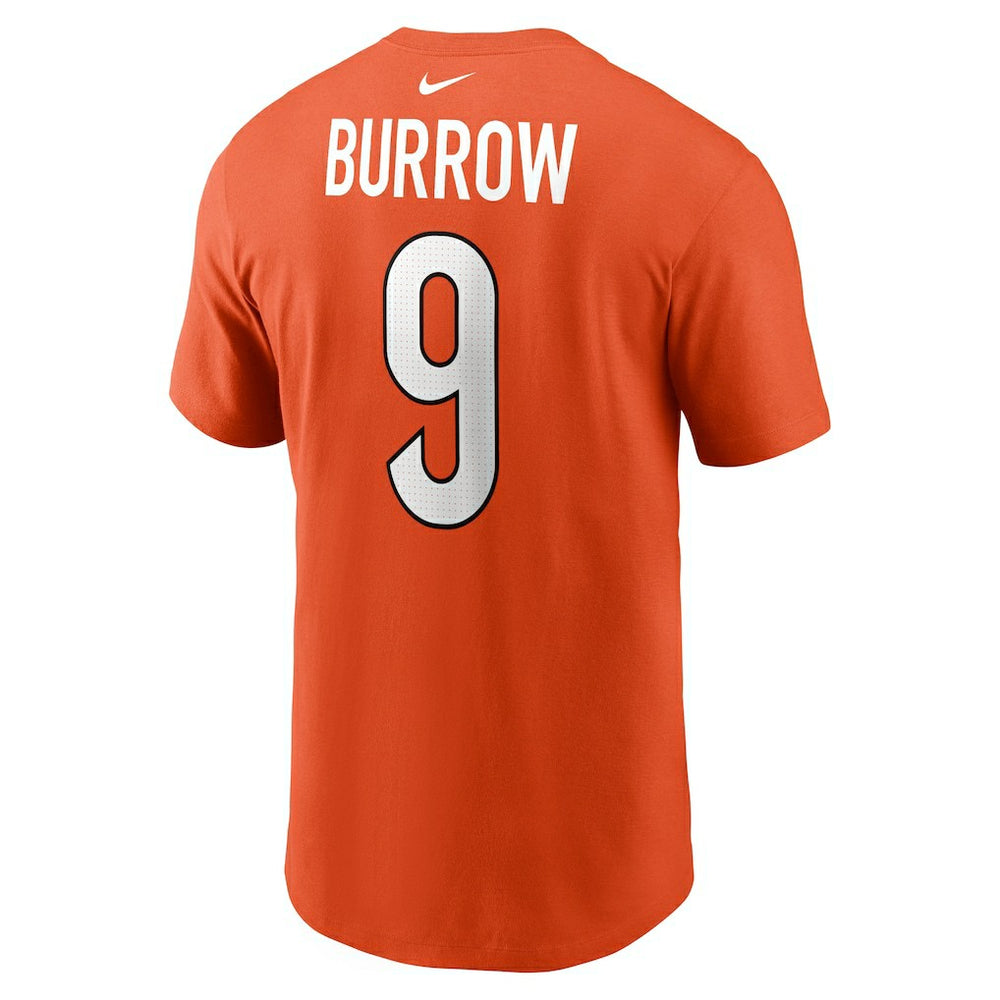 Nike Joe Burrow Cincinnati Bengals Player Name & Number T-Shirt Orange