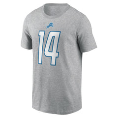 Nike Amon-Ra St. Brown Detroit Lions Player Name & Number T-Shirt Gray