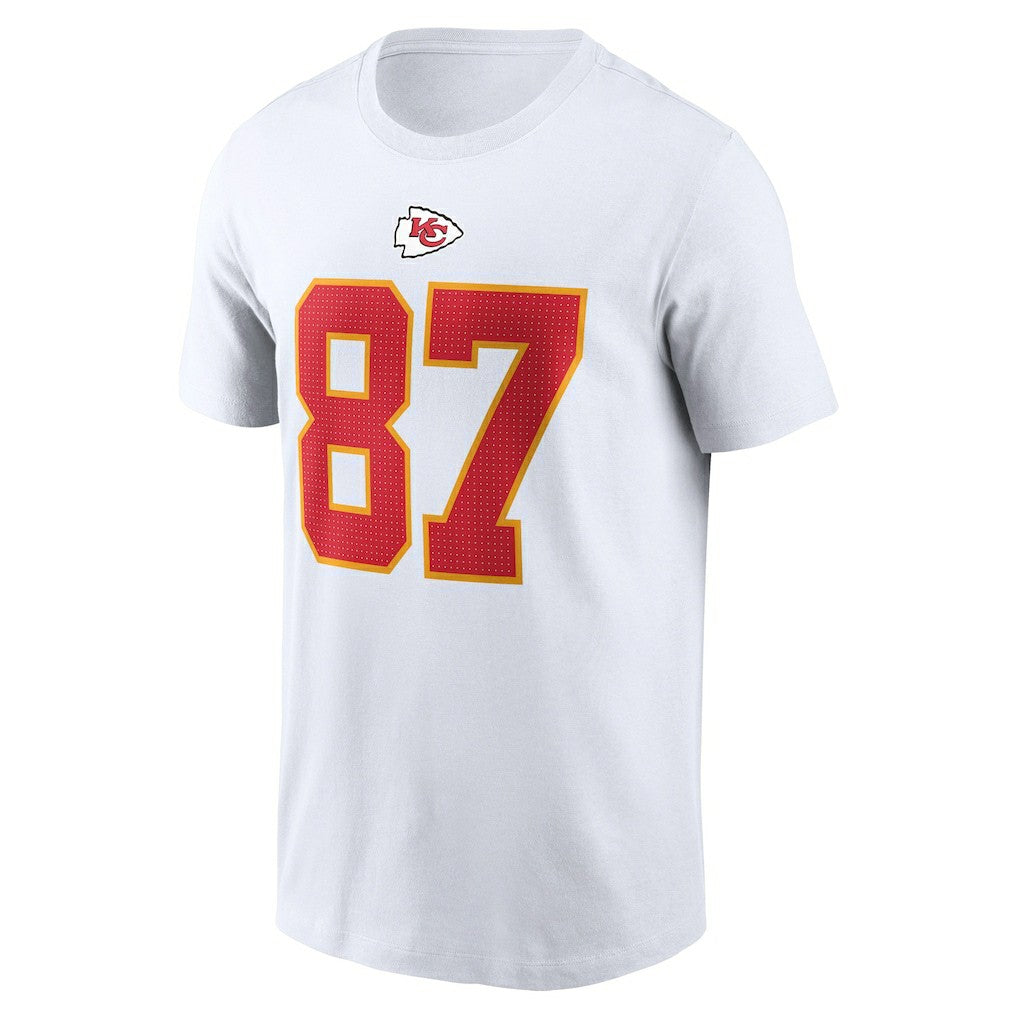 Nike Travis Kelce Kansas City Chiefs Player Name & Number T-Shirt White