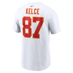 Nike Travis Kelce Kansas City Chiefs Player Name & Number T-Shirt White