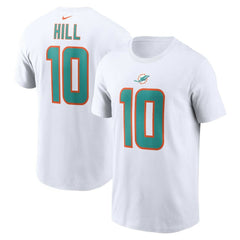 Nike Tyreek Hill Miami Dolphins Player Name & Number T-Shirt White