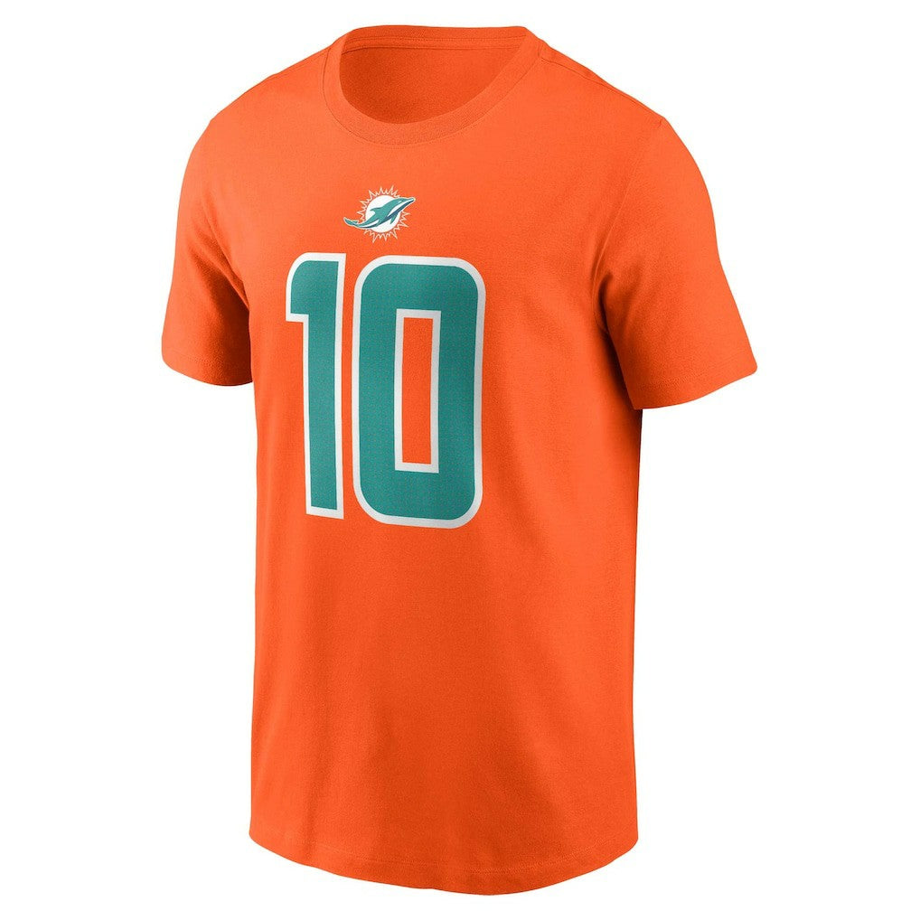 Nike Tyreek Hill Miami Dolphins Player Name & Number T-Shirt Orange