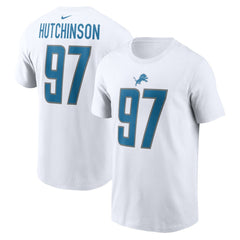 Nike Aidan Hutchinson Detroit Lions Player Name & Number T-Shirt White
