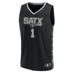 Victor Wembanyama San Antonio Spurs Fast Break Player Jersey Statement Edition Black | Fanatics