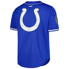 Anthony Richardson Indianapolis Colts Pro Standard Mesh Baseball Button-Up T-Shirt Royal