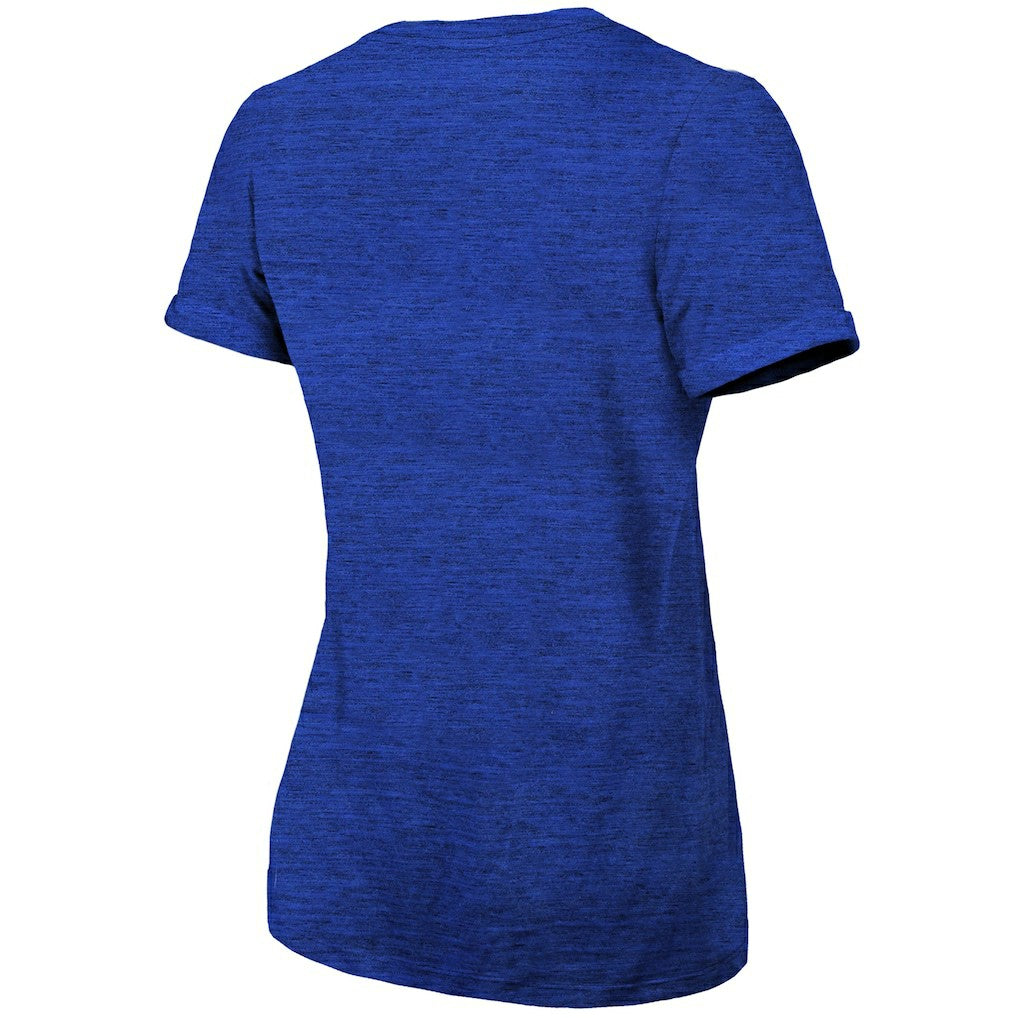 Indianapolis Colts Majestic Threads Women's Indiana Nights Alternate Tri-Blend Boyfriend T-Shirt Heather Blue