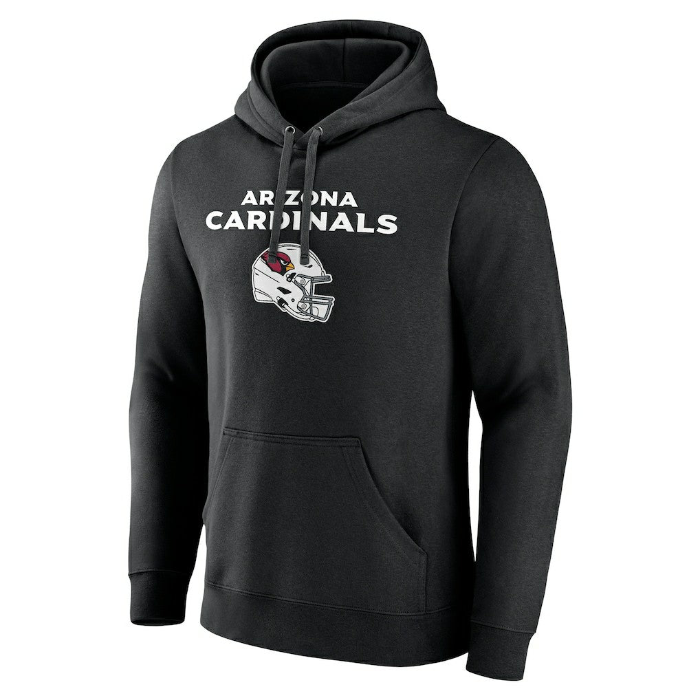 Arizona Cardinals Personalized Name & Number Team Wordmark Pullover Hoodie Black