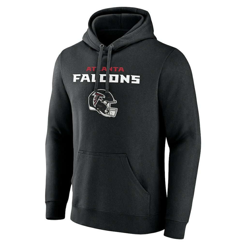 Atlanta Falcons Personalized Name & Number Team Wordmark Pullover Hoodie Black