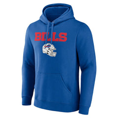 Buffalo Bills Personalized Name & Number Team Wordmark Pullover Hoodie Royal